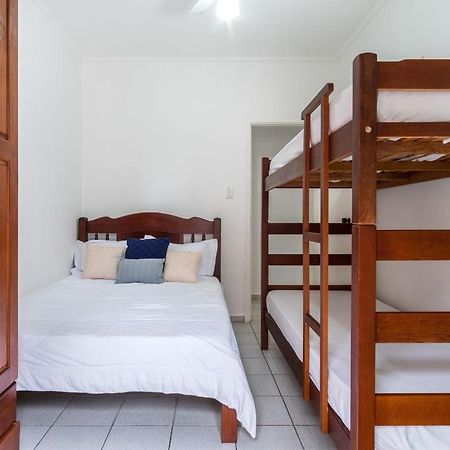 Apartamento Espacoso Com Ar Condicionado E Wi-Fi, A 100 Metros Da Praia - Edificio Estoril Ubatuba Exteriör bild