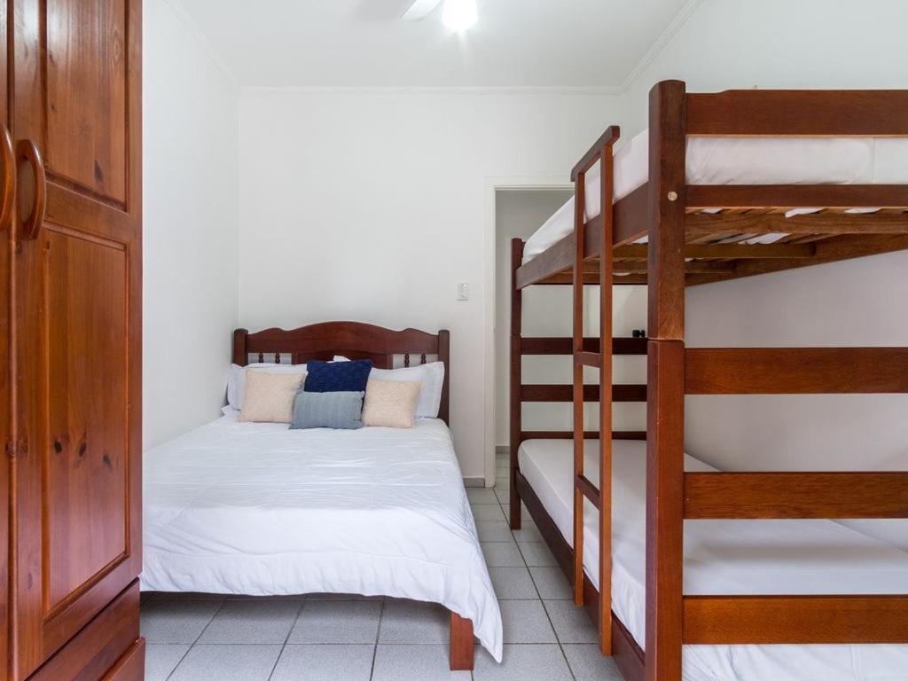 Apartamento Espacoso Com Ar Condicionado E Wi-Fi, A 100 Metros Da Praia - Edificio Estoril Ubatuba Exteriör bild